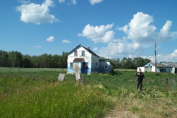 Wildrich Weltreise eine verlassene Farm in Saskatchewan