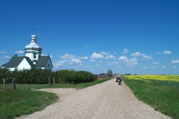 Wildrich Weltreise Kirche in Saskatchewan